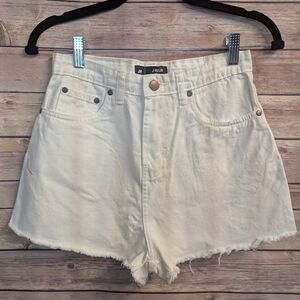 100% Cotton Denim White Shorts Sz S